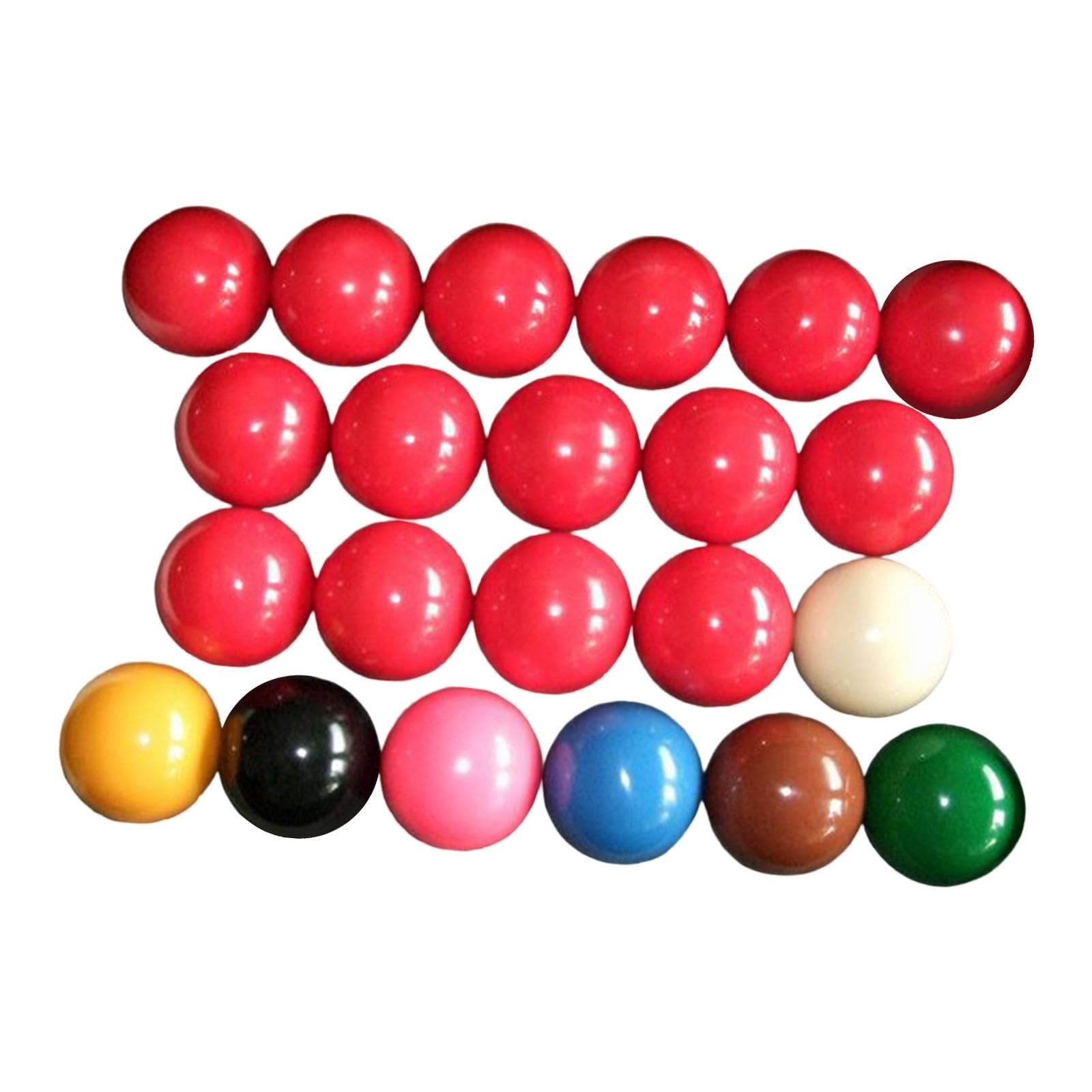 kowaku 22 peças de bolas de sinuca, conjunto de bolas de bilhar adequado para bola de jogo oficial/bilhar britânico, 52,5 mm/2,07 pol.