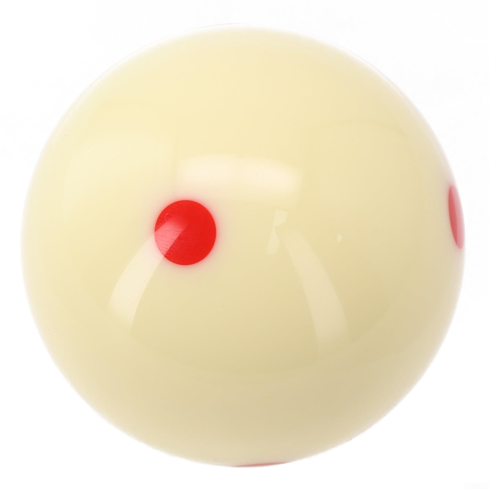 Bola de sinuca azul com 6 pontos de sinuca para treino de bilhar 6 cm, padrão de resina de 165 g para mesa de bilhar - Precisão de redondeza (vermelha)