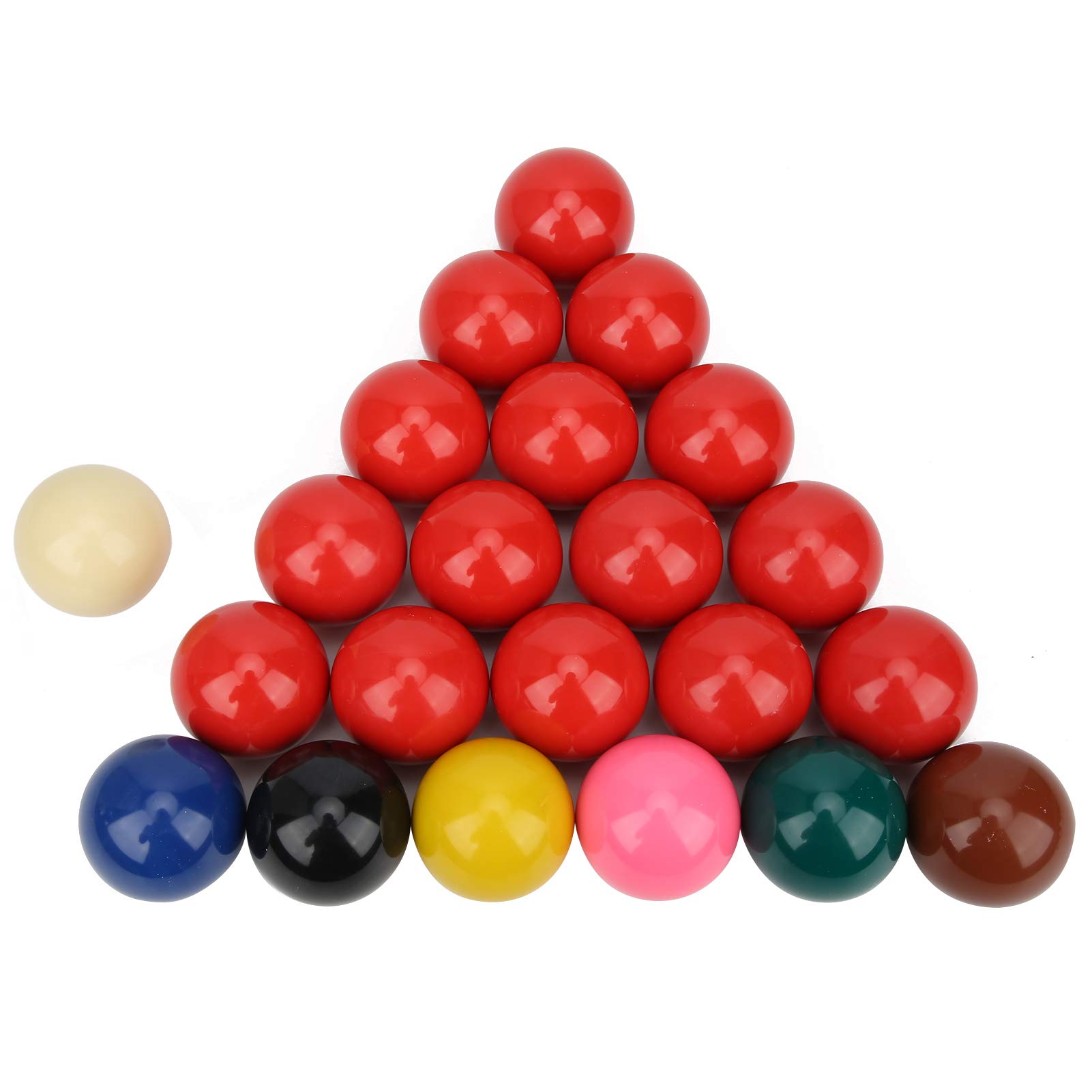 Conjunto de bolas de bilhar Snooker pigmento limão durável jogo oficial para bilhar britânico, 22 peças, brilho brilhante de 5,3 cm para uso doméstico