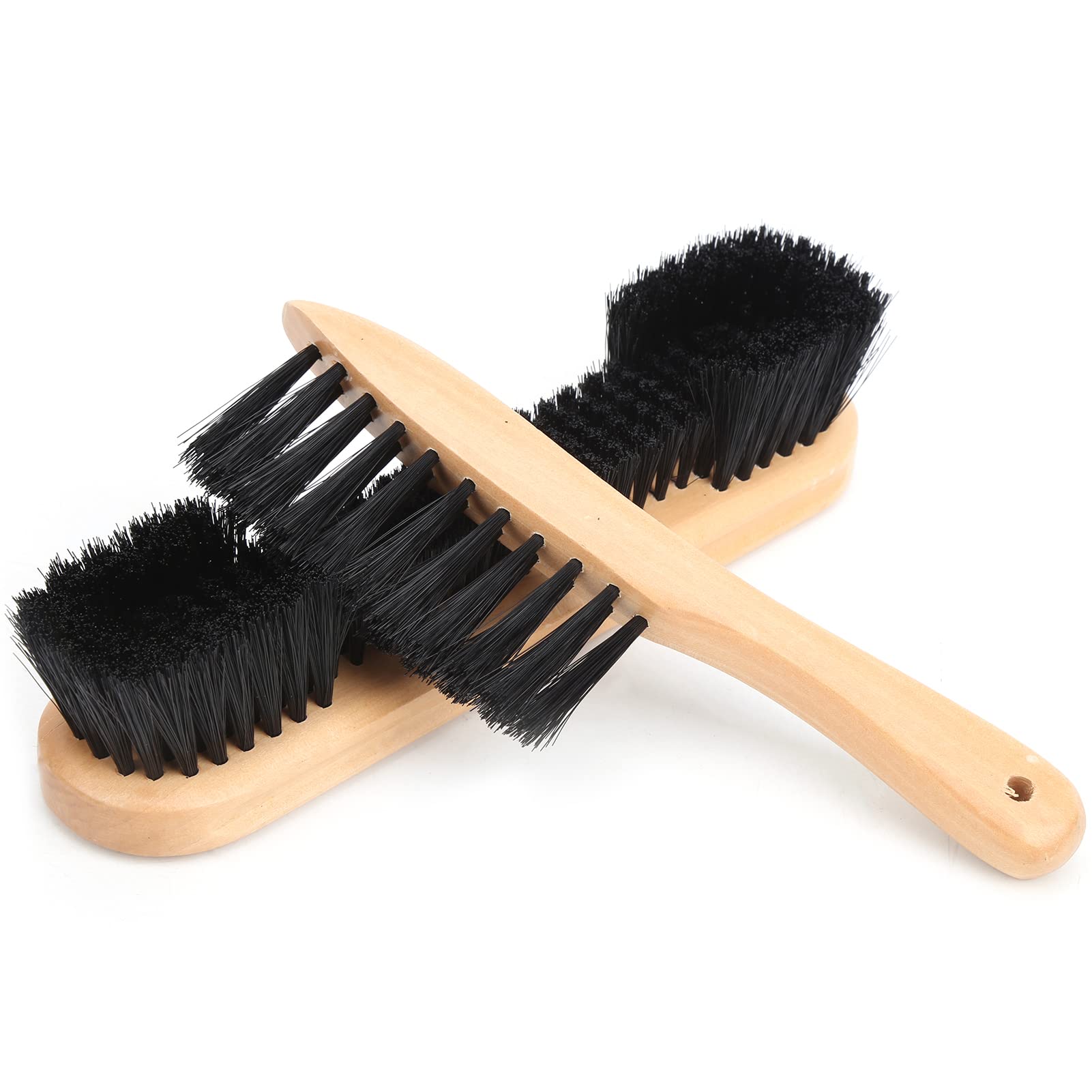 Acouto Kit de Ferramentas para Mesa de Sinuca Com Cabo de Madeira - Escova de Mesa de Bilhar de 8,5 pol. + Escova de Trilho de Bilhar de 9 pol. para Mesas de Sinuca de 7 Pés 8 Pés 9, PVC, Seguro para