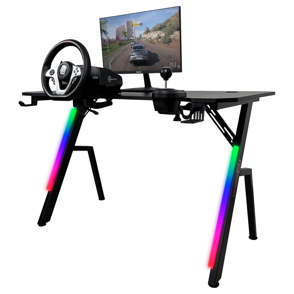 Mesa Gamer Kalkan Illumi RGB 120 x 61 x 78 cm KLK00030