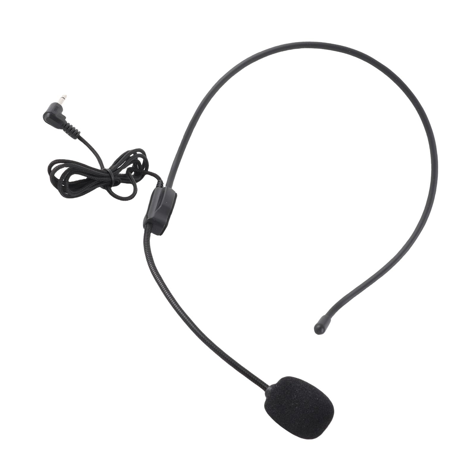 Luqeeg Mini Microfone Condensador Com Fio de 3,5 Mm para Amplificação de Voz Clara, para Performance de Palco e Ensino, Feito de Material ABS Premium