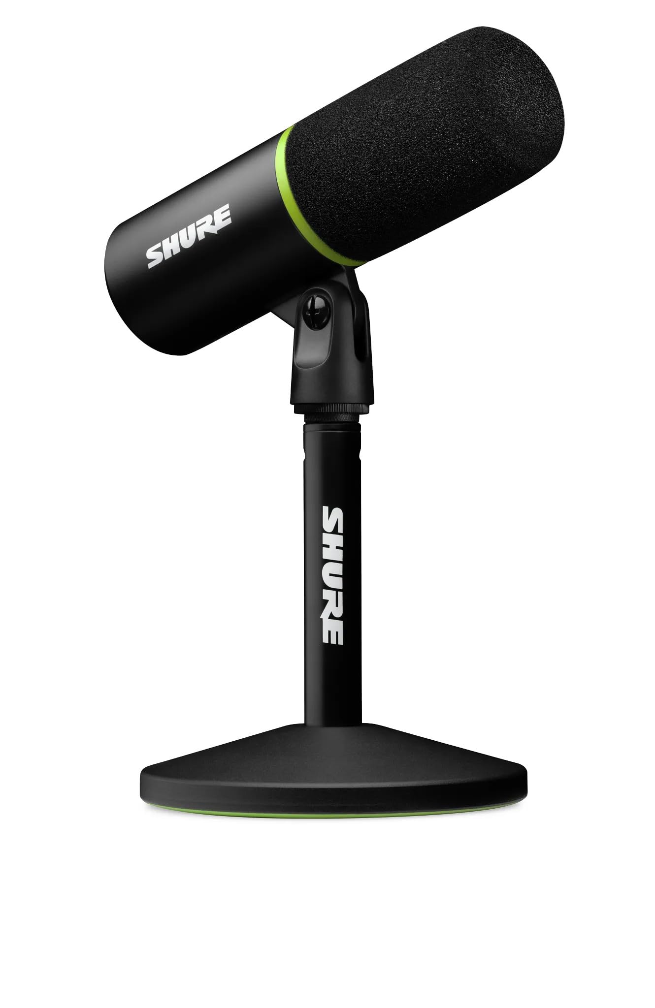 Shure Microfone para jogos MV6, microfone dinâmico USB para videogames e streaming – suporte de mesa, cancelamento de ruído de fundo, toque para mudo e saída de 3,5 mm para monitoramento de fone de | Isolamento de voz, rolha e denoiser digital, monitoramento de 3,5 mm, inclui suporte e cabo USB-C