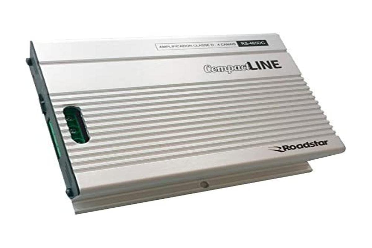 Modulo Amplificador Digital Automotiva 4 Canais de 60W RMS em 4 Ohms Classe D Roadstar RS465BR MI