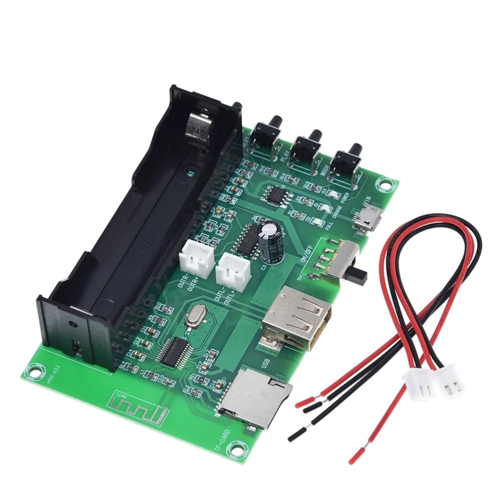 Hyuduo Amplificador Receptor de Alto-falante Bluetooth, Módulo Amplificador de Potência Digital Com Chip PAM8403, Canal Duplo de 10 W para de Doméstico e Projetos DIY (Cores sortidas)
