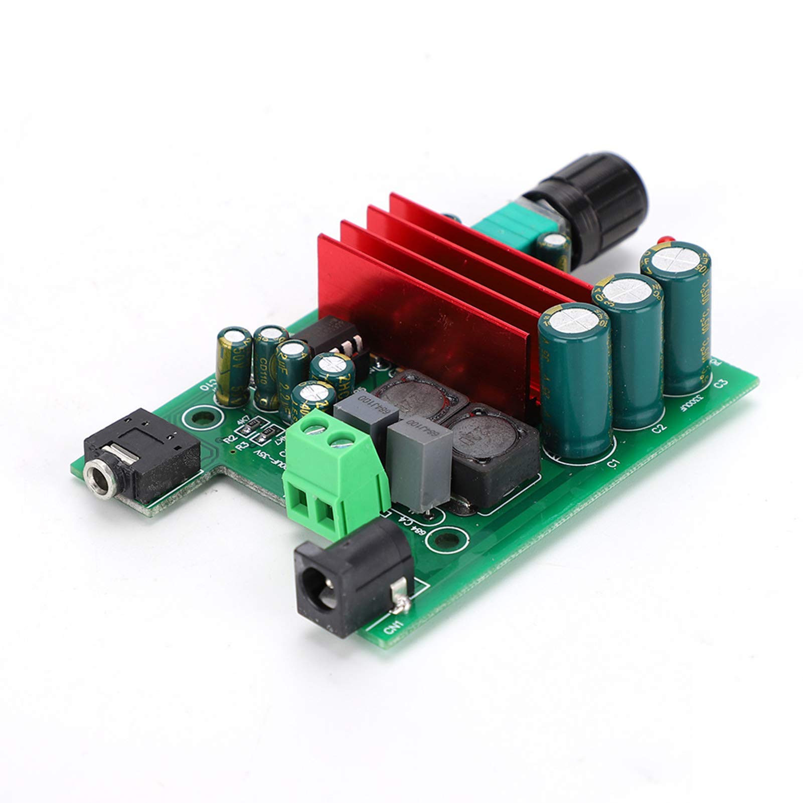 Fabater Módulo de Placa Amplificadora Digital de Subwoofer Mono 8-25VDC 100W, Amplificador de Potência TPA3116 D2 Com NE5532 OPAMP, Amplificador de de Subwoofer de Carro para de Home Theater