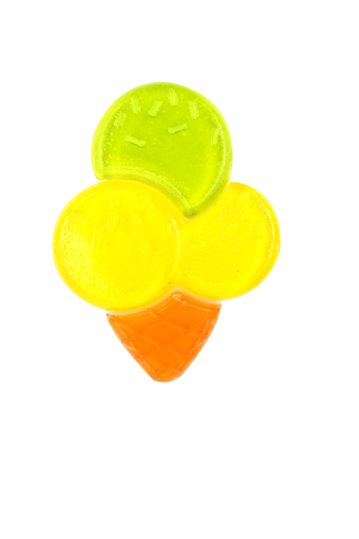 Mordedor de Silicone Infantil para Bebê Refriável Sorvete Laranja com Amarelo - Unik Toys