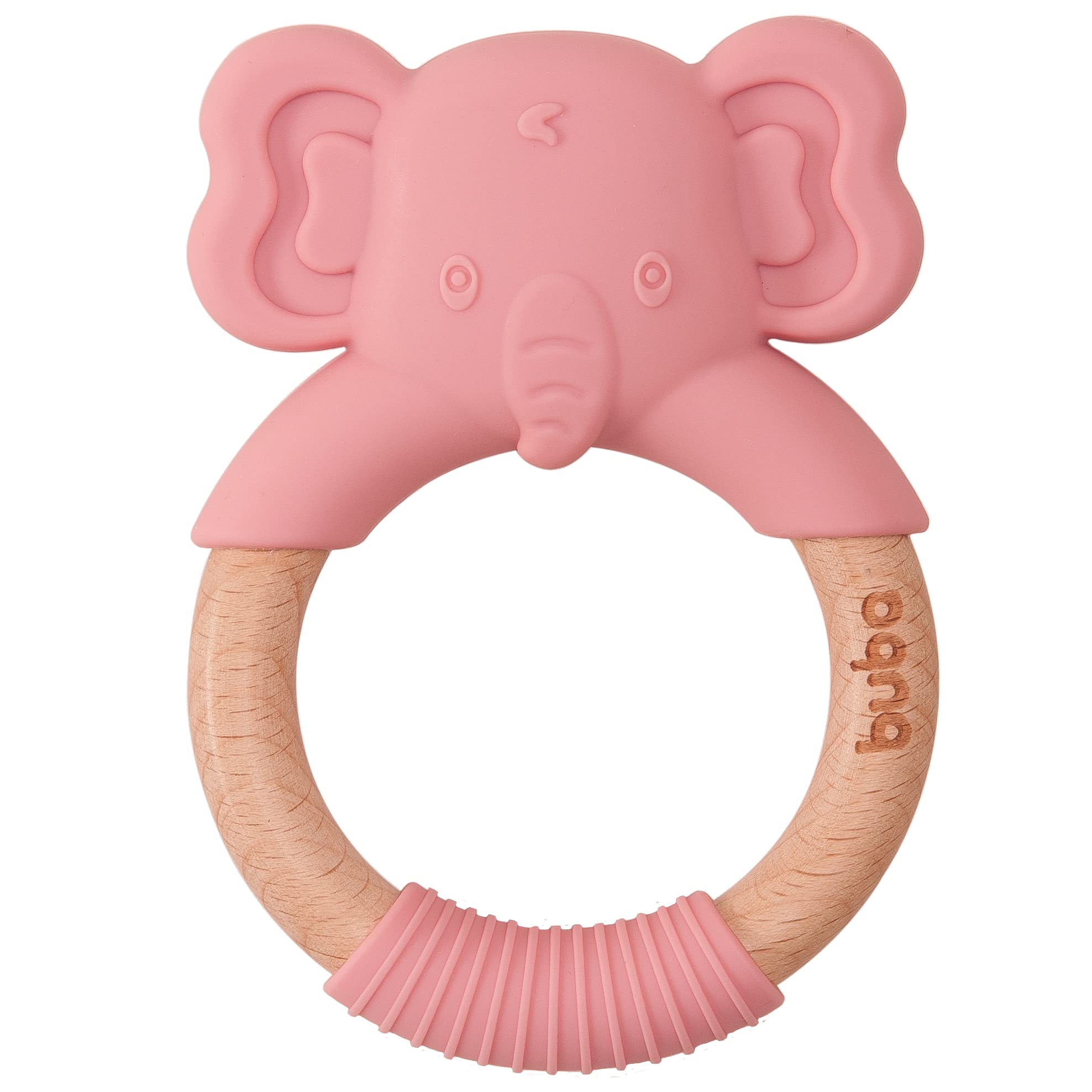 Buba Mordedor Elefante Em Silicone Rosa