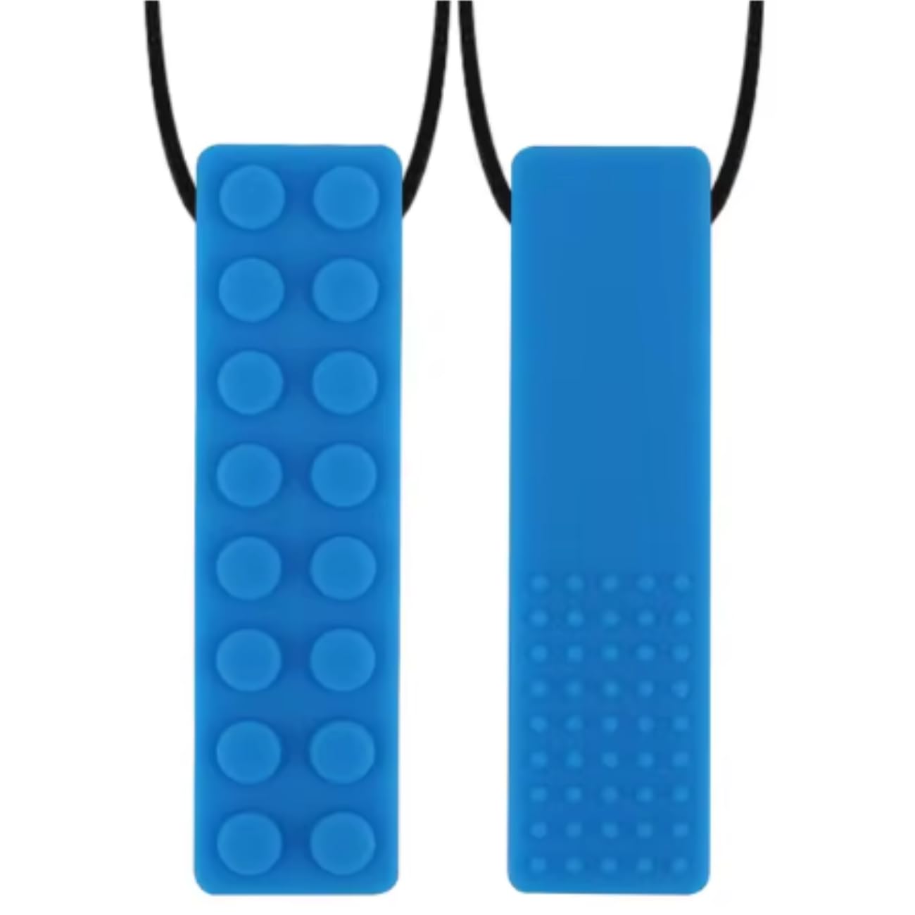 Colar Mordedor Sensorial para Autismo Tdah Infantil Silicone (Azul)