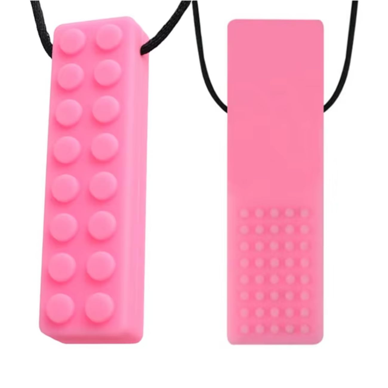 Colar Mordedor Sensorial para Autismo Tdah Infantil Silicone (Rosa)