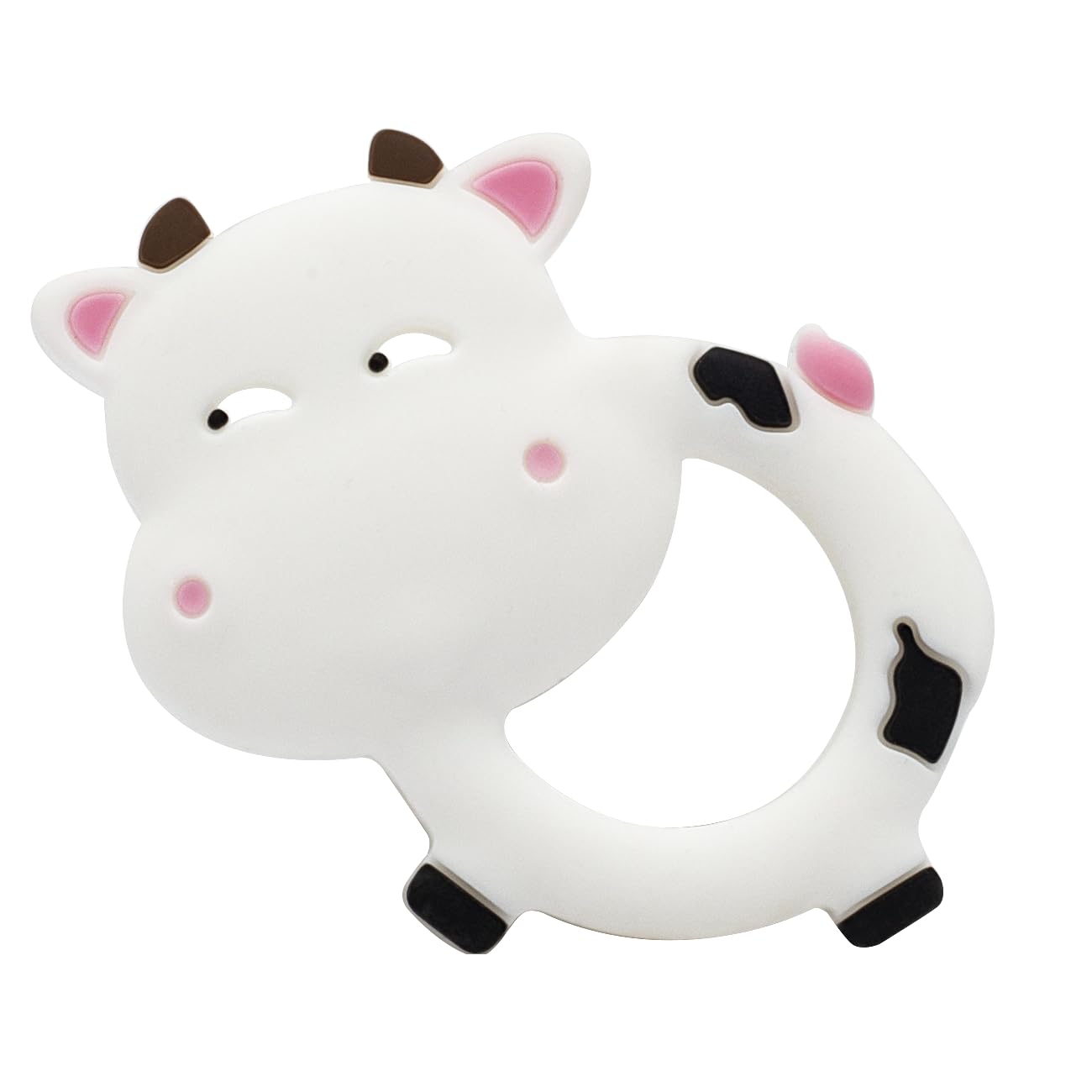 Mordedor de Silicone Infantil Lolly Vakkynha - Massageador de Gengiva Macio em Forma de Vaquinha Sem BPA - A Partir de 4+ Meses