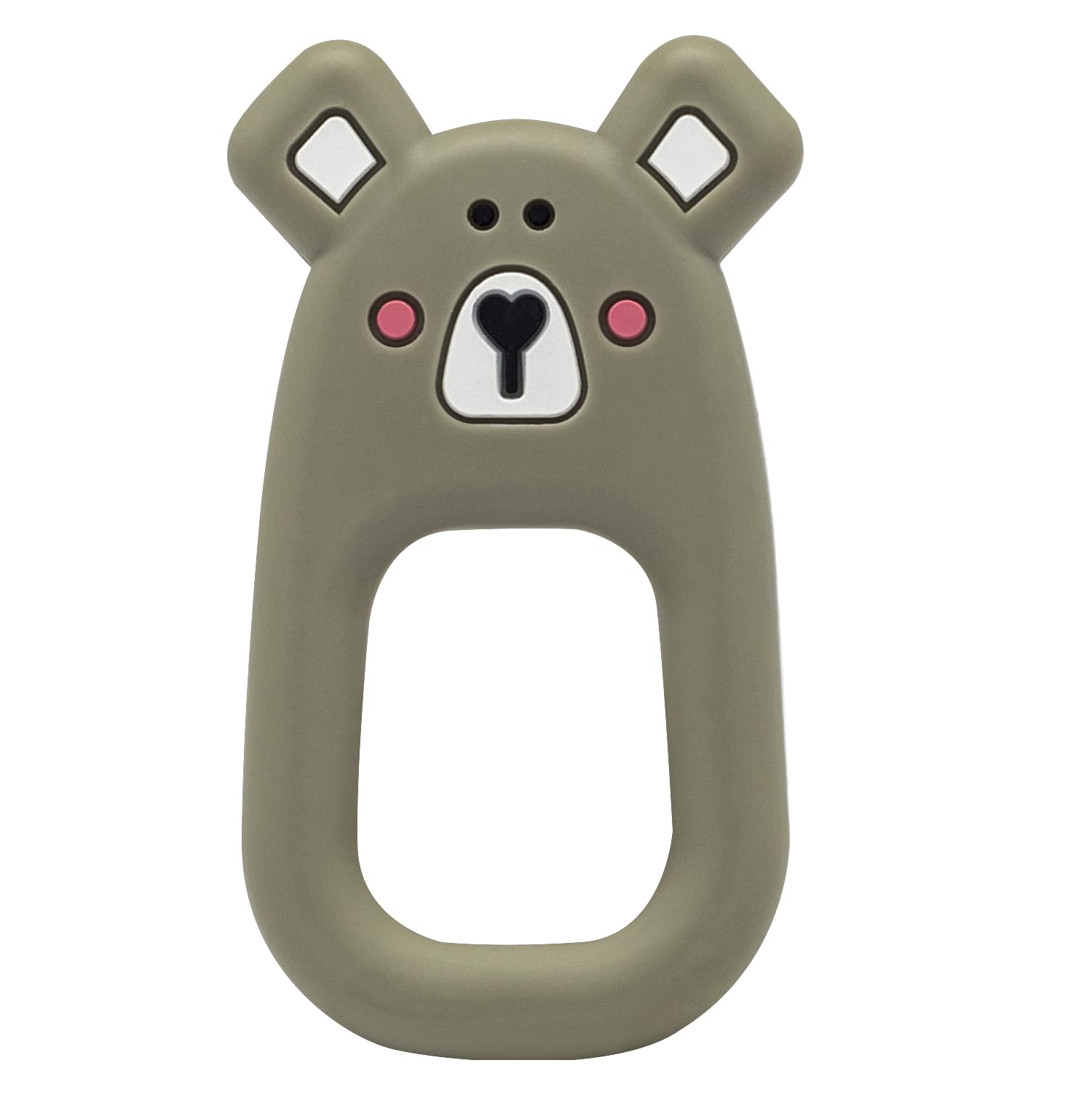 Mordedor de Silicone Infantil Lolly Urssynho - Massageador de Gengiva Macio em Forma de Ursinho Sem BPA - A Partir de 4+ Meses