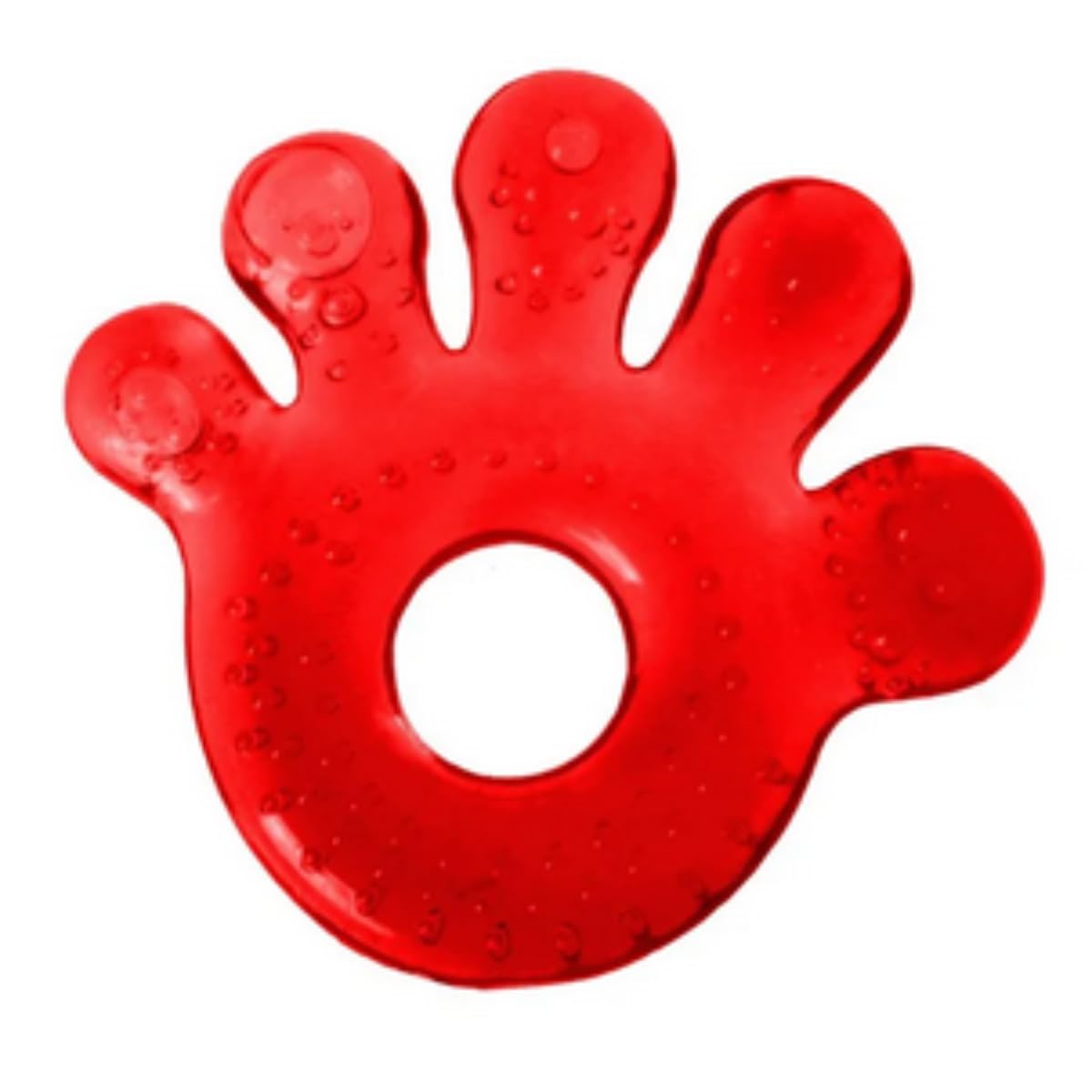 Mordedor de Silicone com Água para Bebê Premium Formato Curvo, Textura Macia, Alívio para Dentição, Seguro e Fácil de Segurar