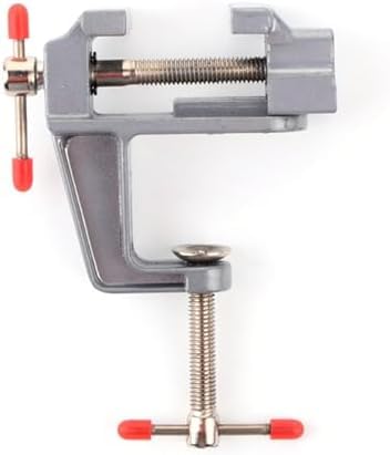 Mini Torno de Bancada com Base Giratória, Braçadeira de Trabalho Pequena para Ferramenta de Reparo, Faixa de Fixação Ajustável 0-3 cm, 3.15 x 3.96 Polegadas