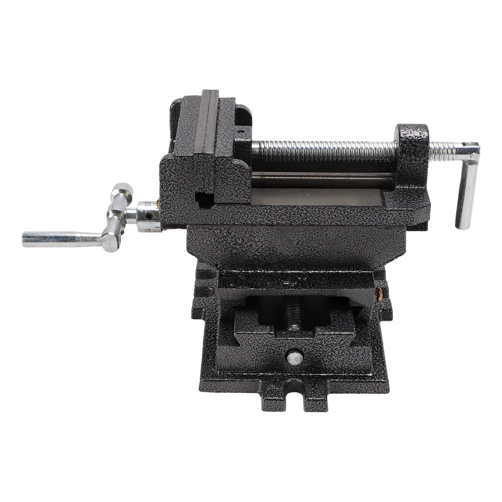 Keenso Morsa Deslizante para Furadeira de Bancada, Robusta, Em Aço, Com Mandíbulas Serrilhadas de 4 Polegadas de Largura e Ranhuras para Parafusos, Ideal para Usinagem, Fabricação de