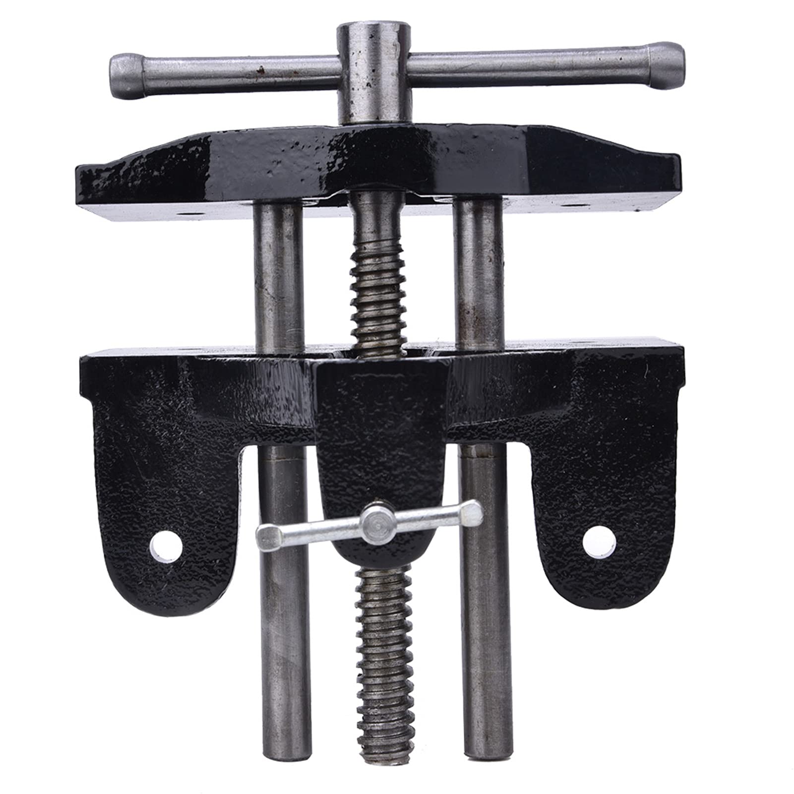 Fafeicy Torno de Bancada Em Aço Fundido Com Faixa de Fixação de 2,09 pol. Torno de Mesa de Abertura Rápida Com Design Compacto para Marcenaria