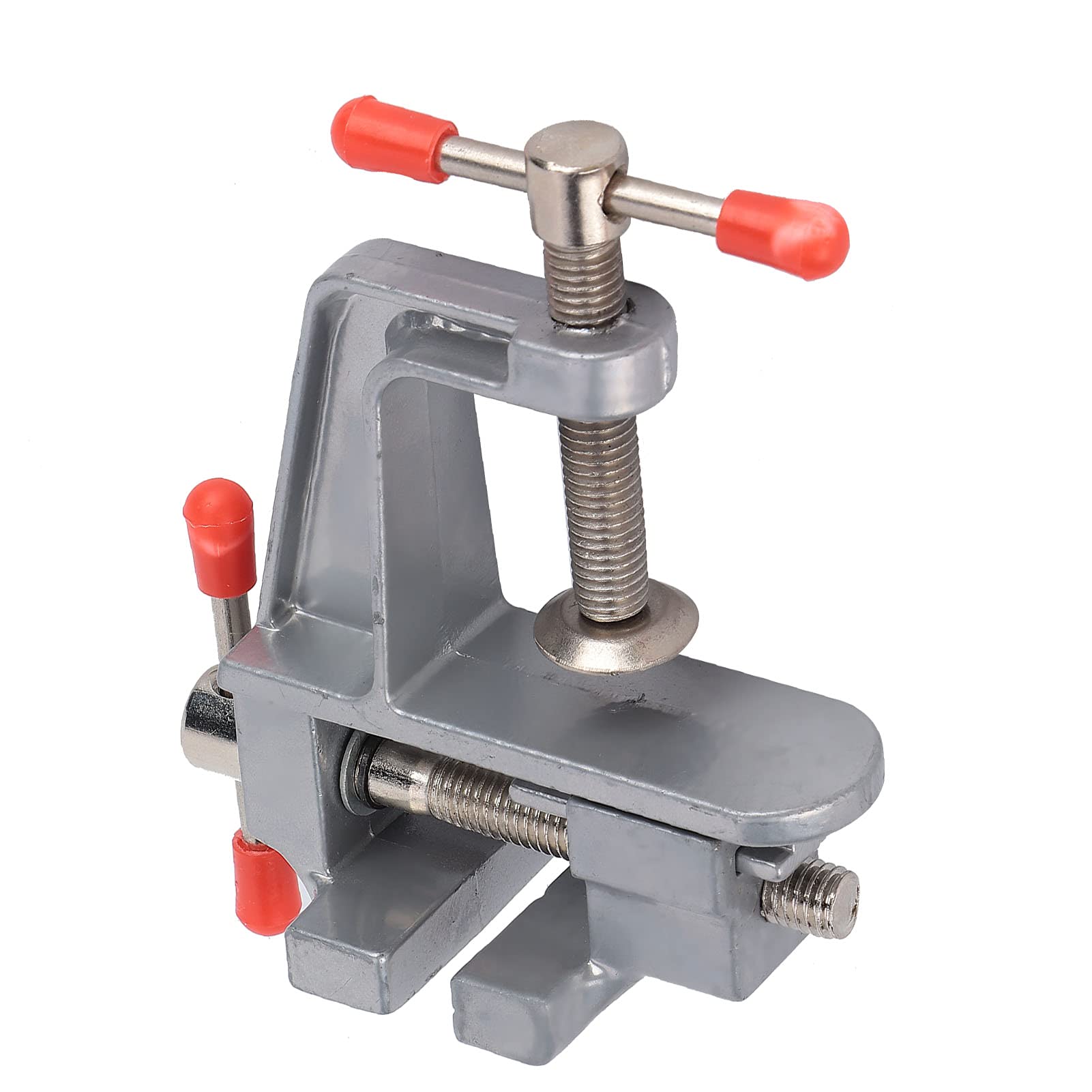 Dioche Torno de Bancada Com Braçadeira de Mesa - Braçadeira de Mesa de Liga de Alumínio Premium para Projetos DIY, Abertura de Mandíbula de 0,1 pol., Ideal para Marcenaria, Fabricação de Joias e