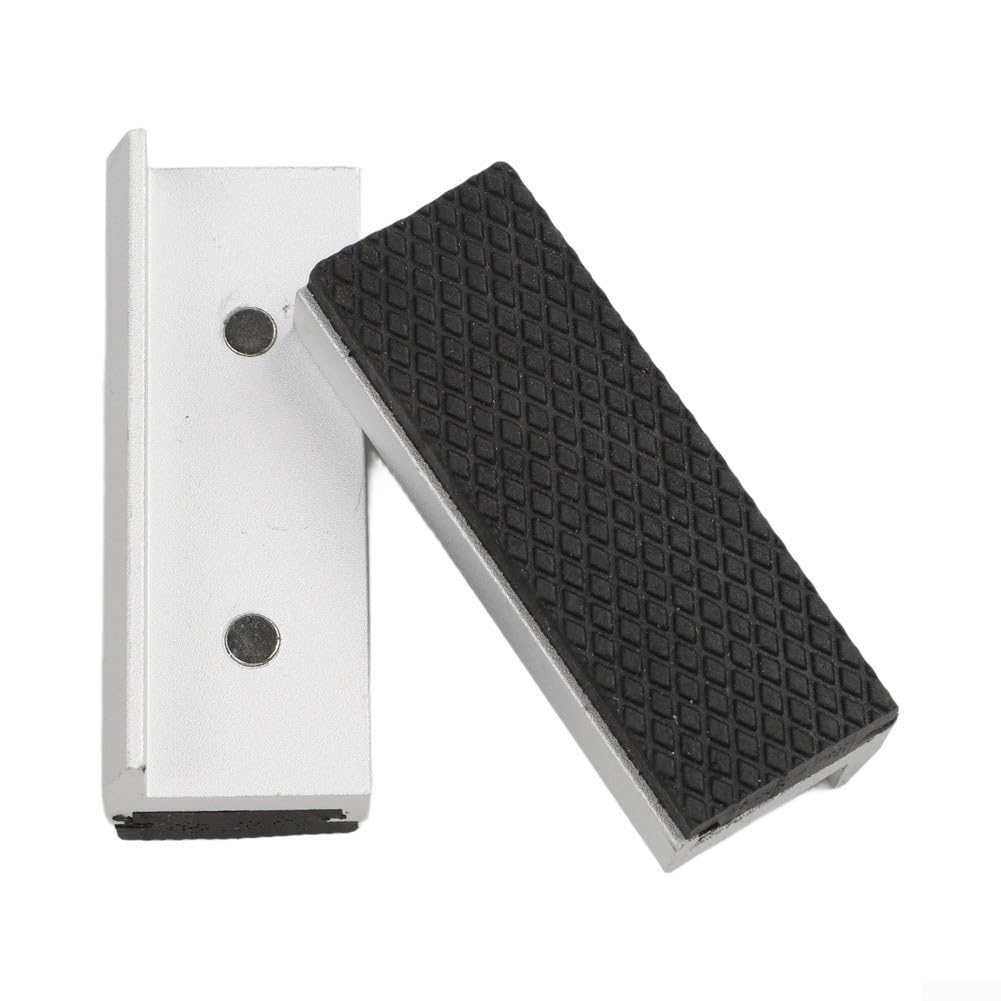 Protetor de Morsa 2 Peças Macio para Torno de Metal 3-8 Polegadas Almofada Antiderrapante para Oficina(3inch)
