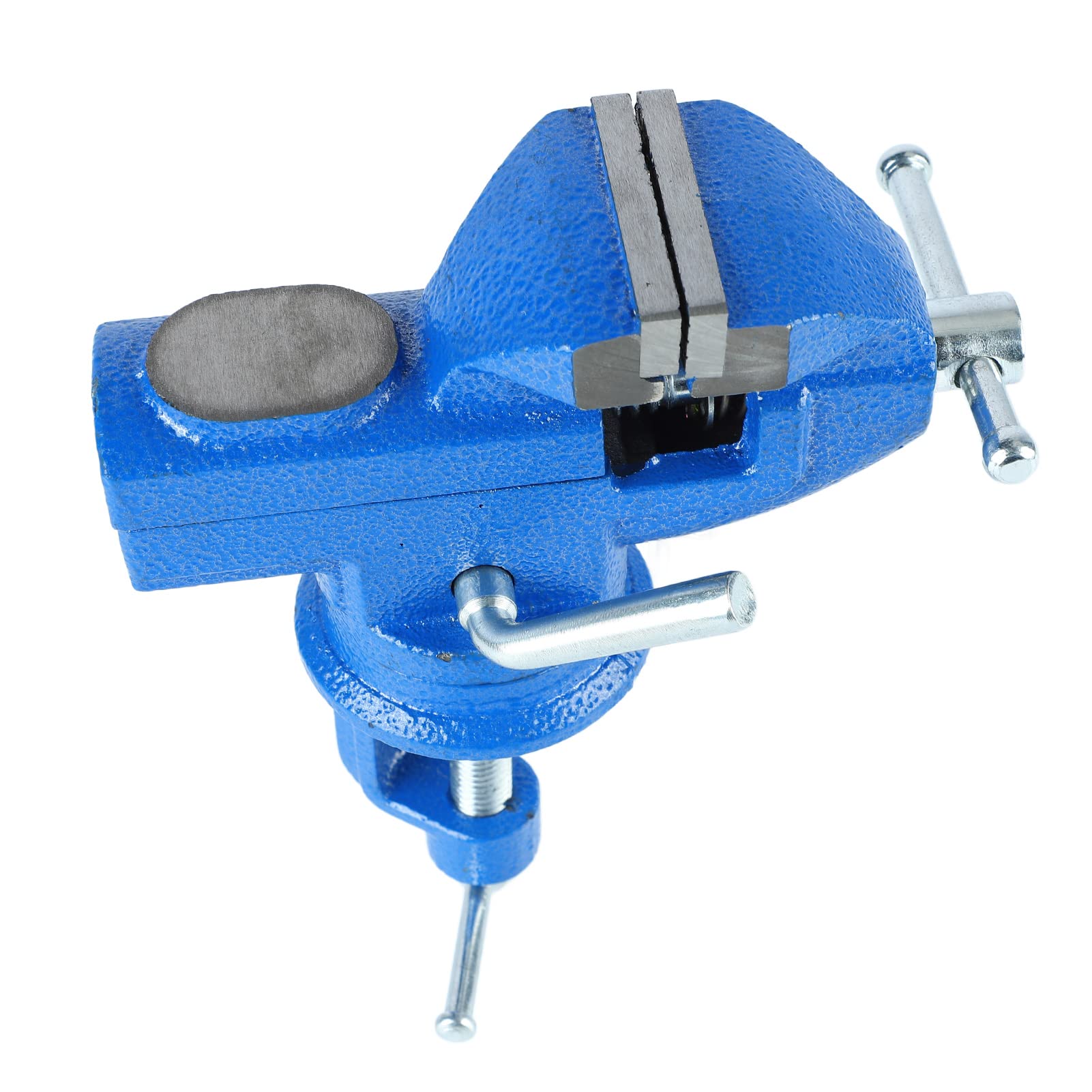 Fabater Morsa de Bancada Pesada 50mm, Rotação 360 Graus para Uso Geral | Braçadeira de torno de mesa em aço fundido, mandíbulas antiderrapantes com processo de têmpera, para projetos de marcenaria