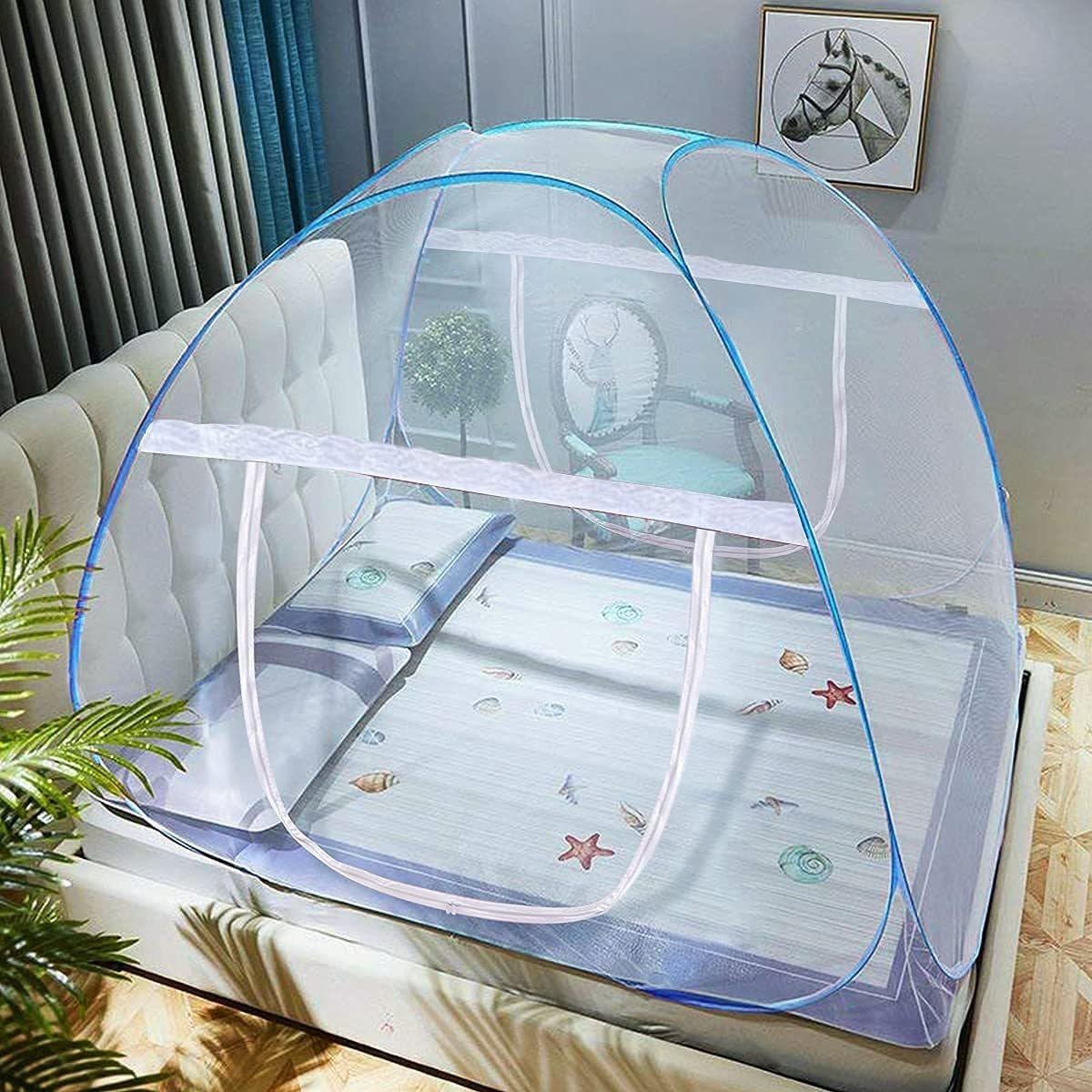 Mosquiteiro Tenda Cama Solteiro Dobrável Portáti