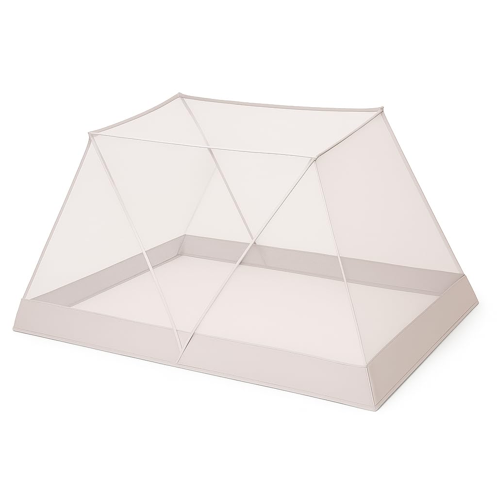 Mosquiteiro Para Cama Portátil Tenda Protetora de Mosquito e Pernilongo Dobrável Rede Mosquiteira(CINZA 135X190X80)