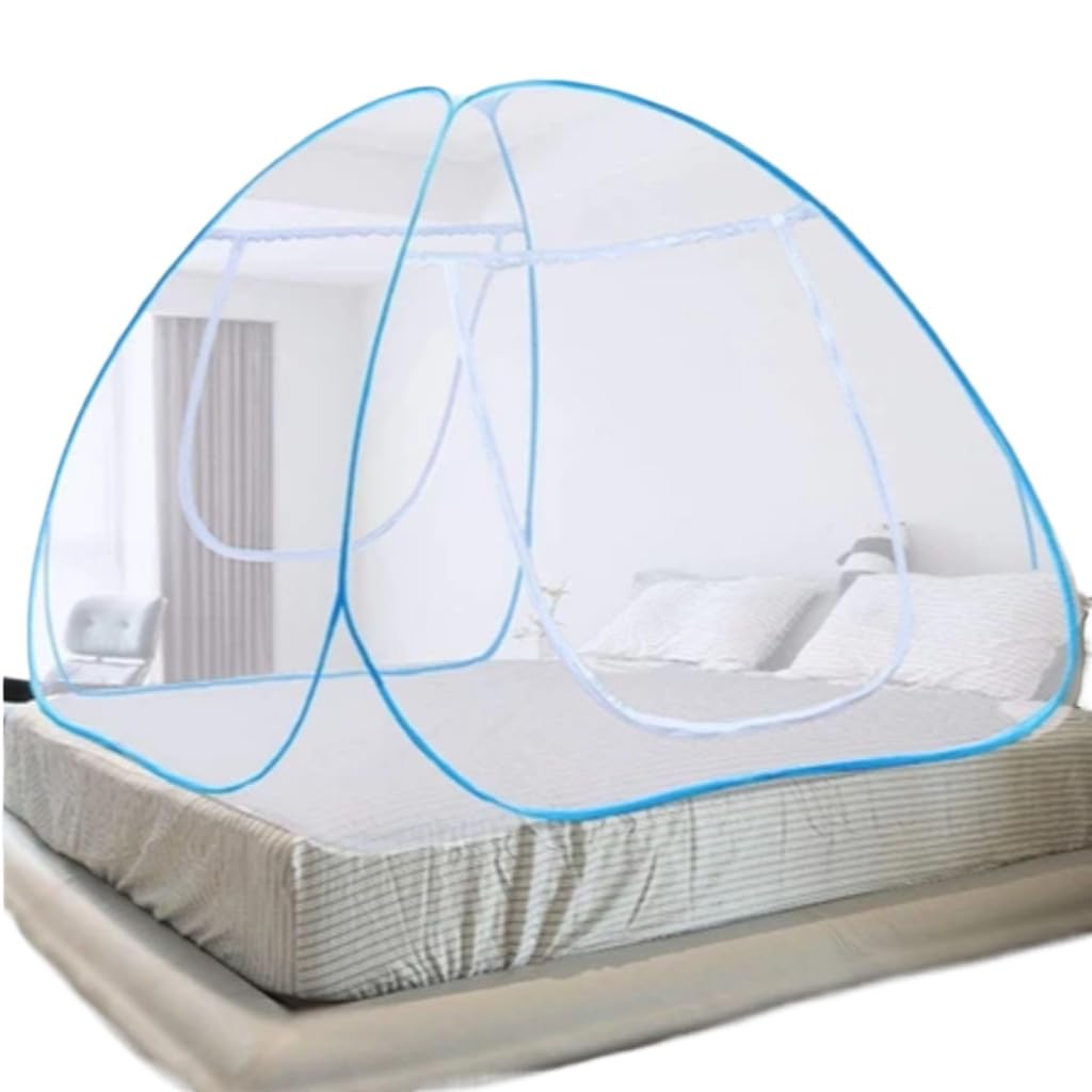 Mosquiteiro Cama Casal Tenda Dobrável Portátil Tela Contra Mosquitos(1.8cmx2.0cm Aleatório)