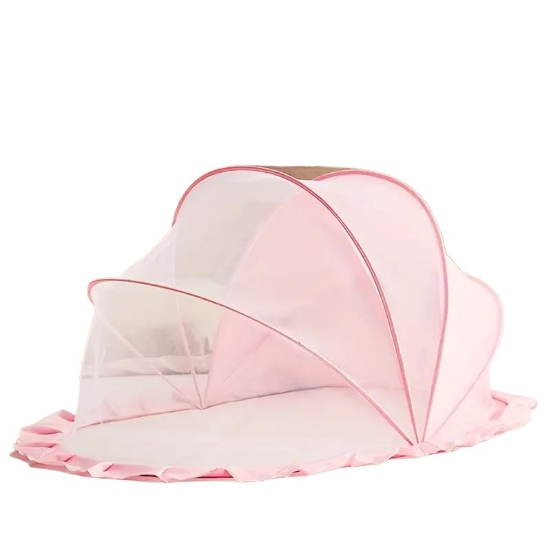 Mosquiteiro Portátil Dobrável 125x65x65cm Rede Contra Mosquitos(Rosa) |