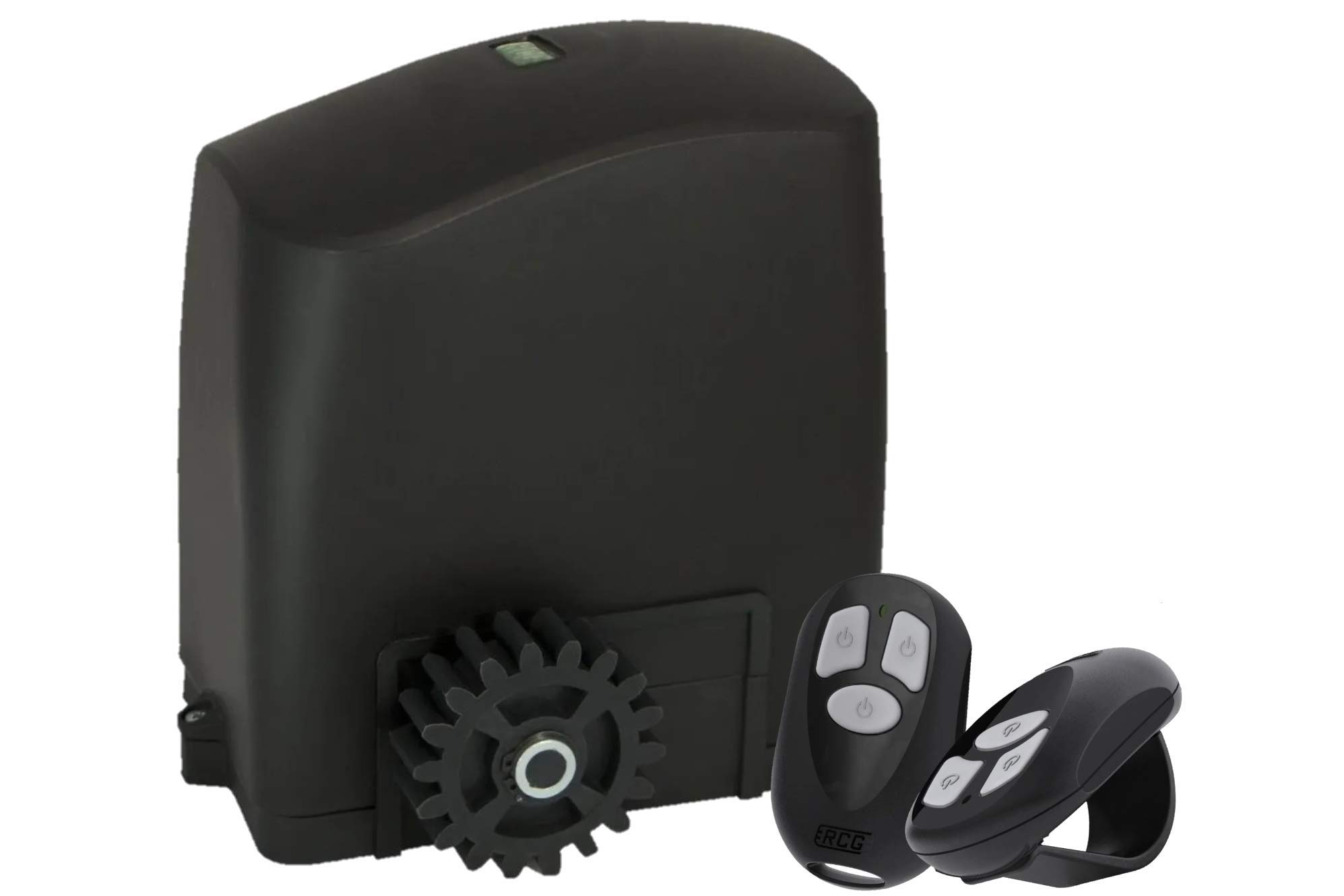 KIT MOTOR PORTÃO DESLIZANTE RCG PL 300Kg 220V + 2 CONTROLES SEM CREMALHEIRAS