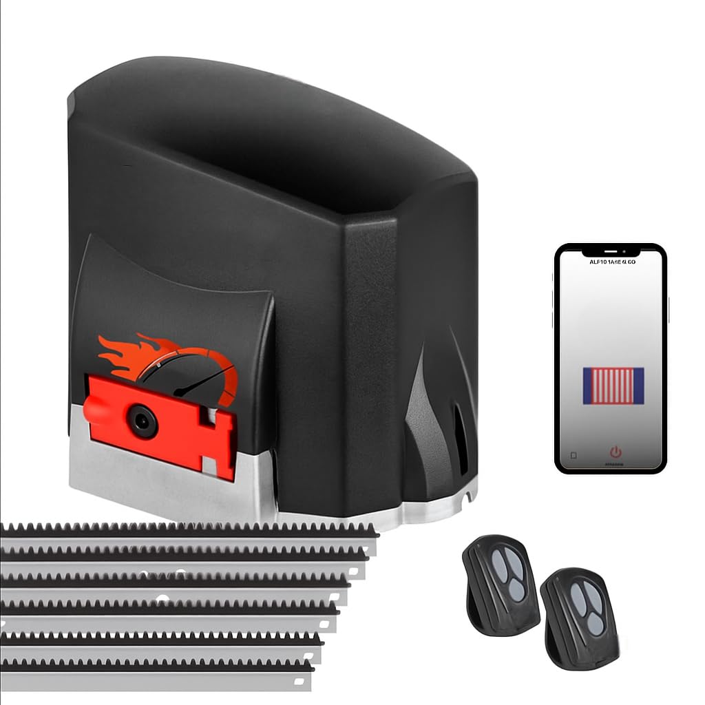 Motor de Portão Garen Fit Connect 1/3 HP 127V Wi-Fi com 2 Controles e 3m de Cremalheira