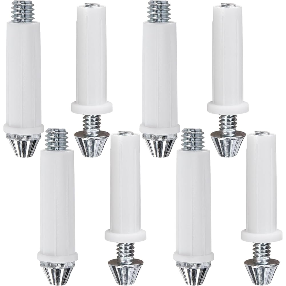 Kit de pivô inferior de porta dobrável com 8 peças, pivô inferior de reparo de ferragens de porta dobrável de 2 tamanhos, (1 cm e 1 cm)