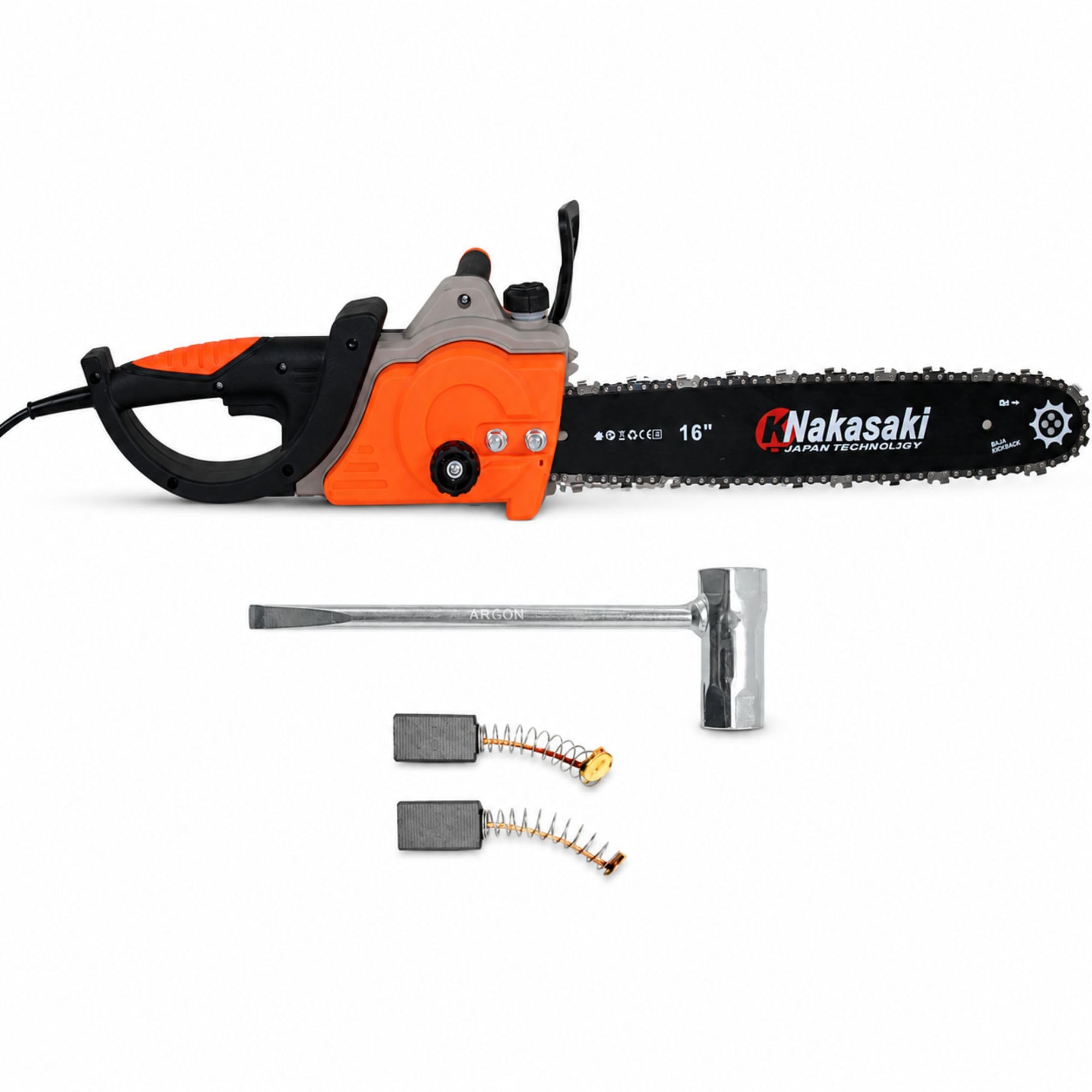 Vonder Motosserra Eletrica 2000W 110V Sabre 16 Polegadas Ajuste Sem Chave e Lubrificacao Automatica para Poda de Arvores Corte de Lenha e Jardim