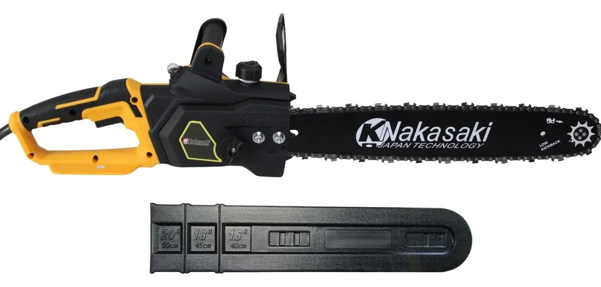 Led Tools Motosserra Elétrica 2300W Alta Potência para Corte de Madeira Galhos e Troncos Uso Profissional