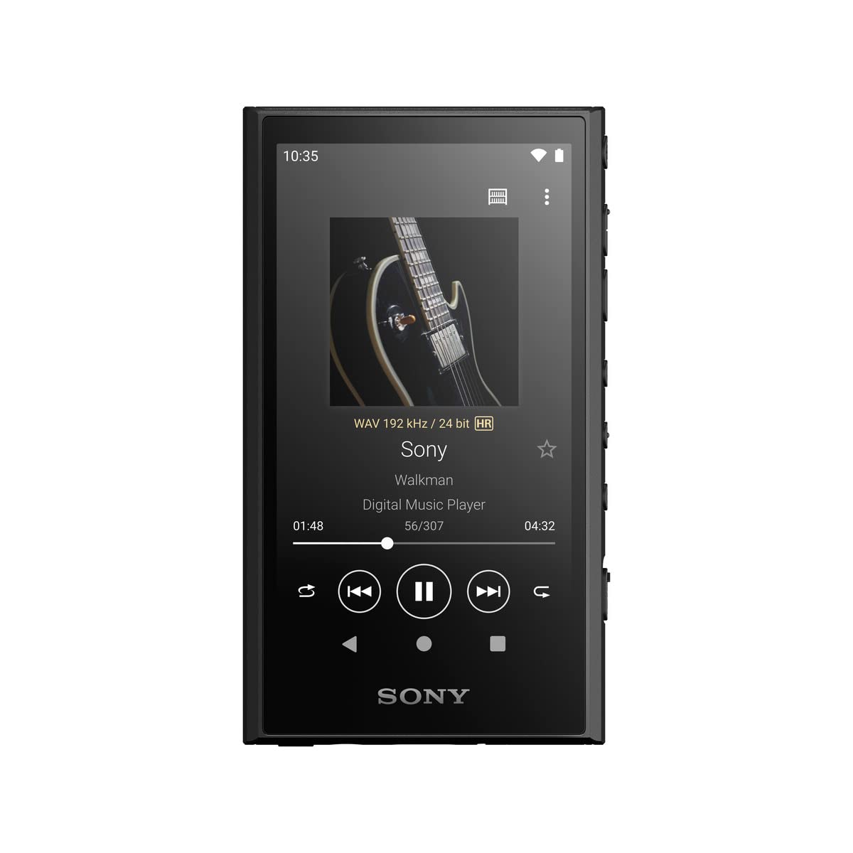 Sony Leitor de música digital portátil NW-A306 Walkman de 32 GB de alta resolução com Android, bateria de até 36 horas, Wi-Fi, Bluetooth e USB tipo C – Preto NW-A306/B, preto