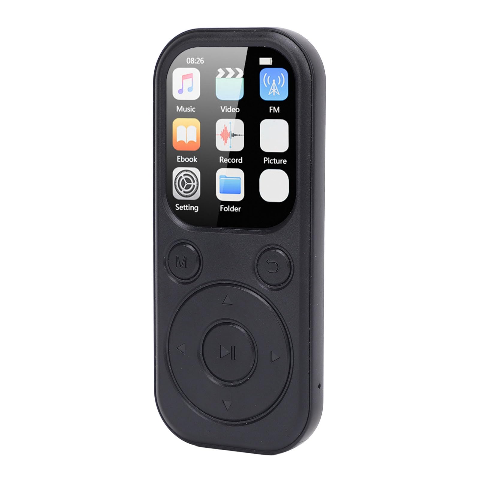 lyrlody Reprodutor de MP3 Bluetooth 5.4, Reprodutor de Música Portátil Com Tela IPS de 2,01 Polegadas, Som Hi-Fi, 48 Horas de Reprodução, Rádio FM, Leitor de E-books para (Com cartão de memória 32G)