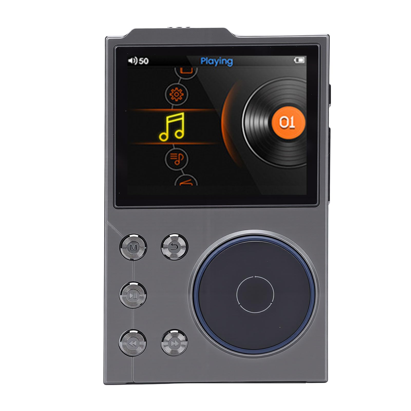 Zopsc Leitor de MP3 HiFi, Reprodutor de de Alta Resolução Bluetooth 5.0, Reprodutor de Música Portátil Sem Perdas, Suporte até 256 GB, de Digital Com Memória de 16 GB Integrado