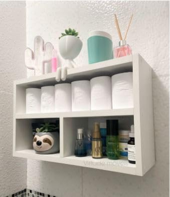 CompMovel Nicho Decorativo MDF Branco Fosco com Divisórias