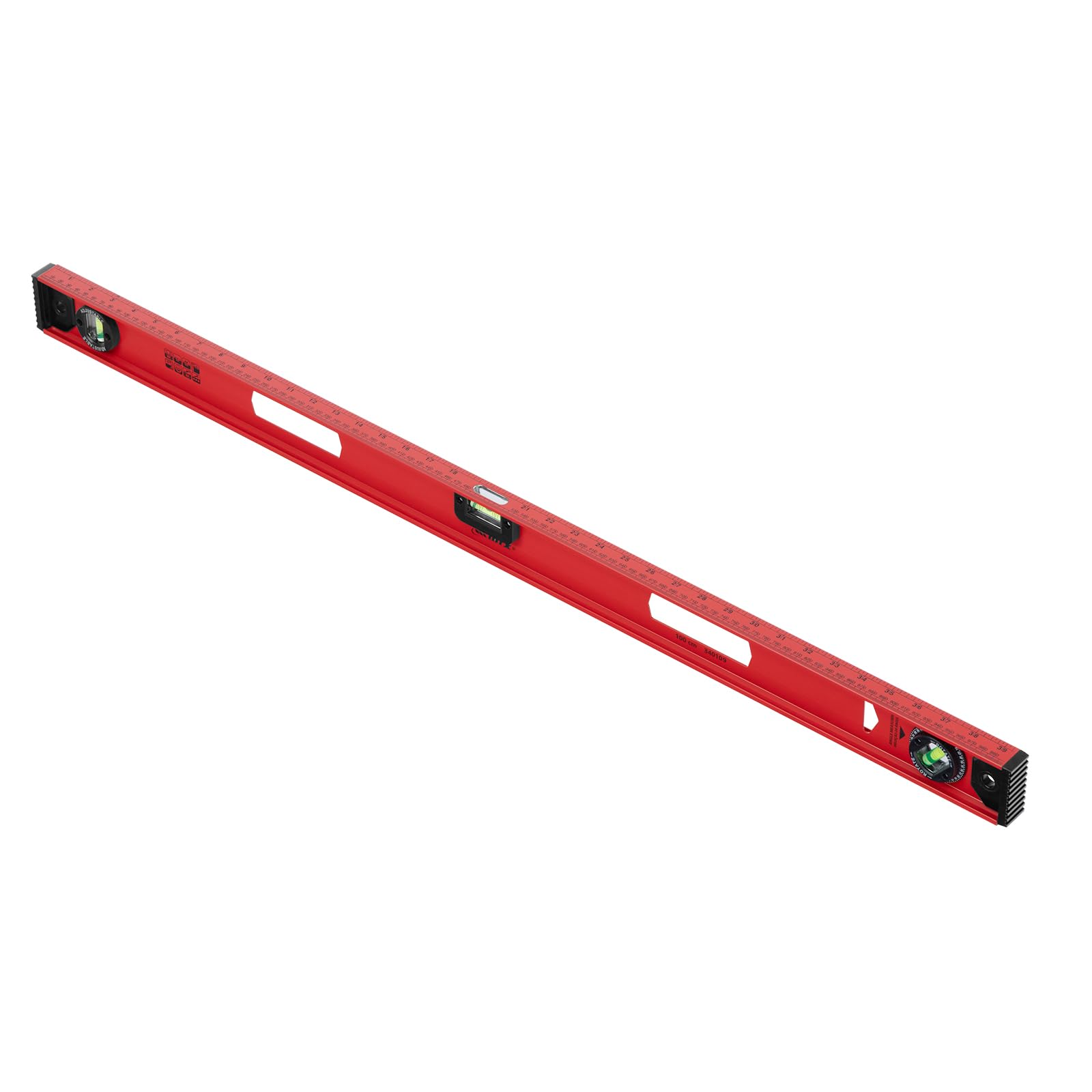 Mtx Nivel De Aluminio Ferroviario 40 1000 Mm 2 Bolhas + 1 Rotativa