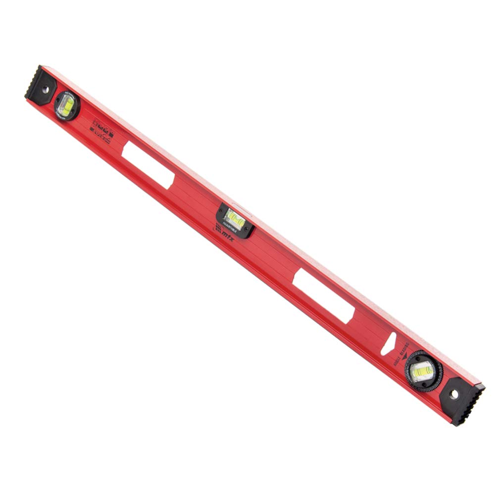 Mtx Nivel De Aluminio Ferroviario 24 600 Mm 2 Bolhas + 1 Rotativa