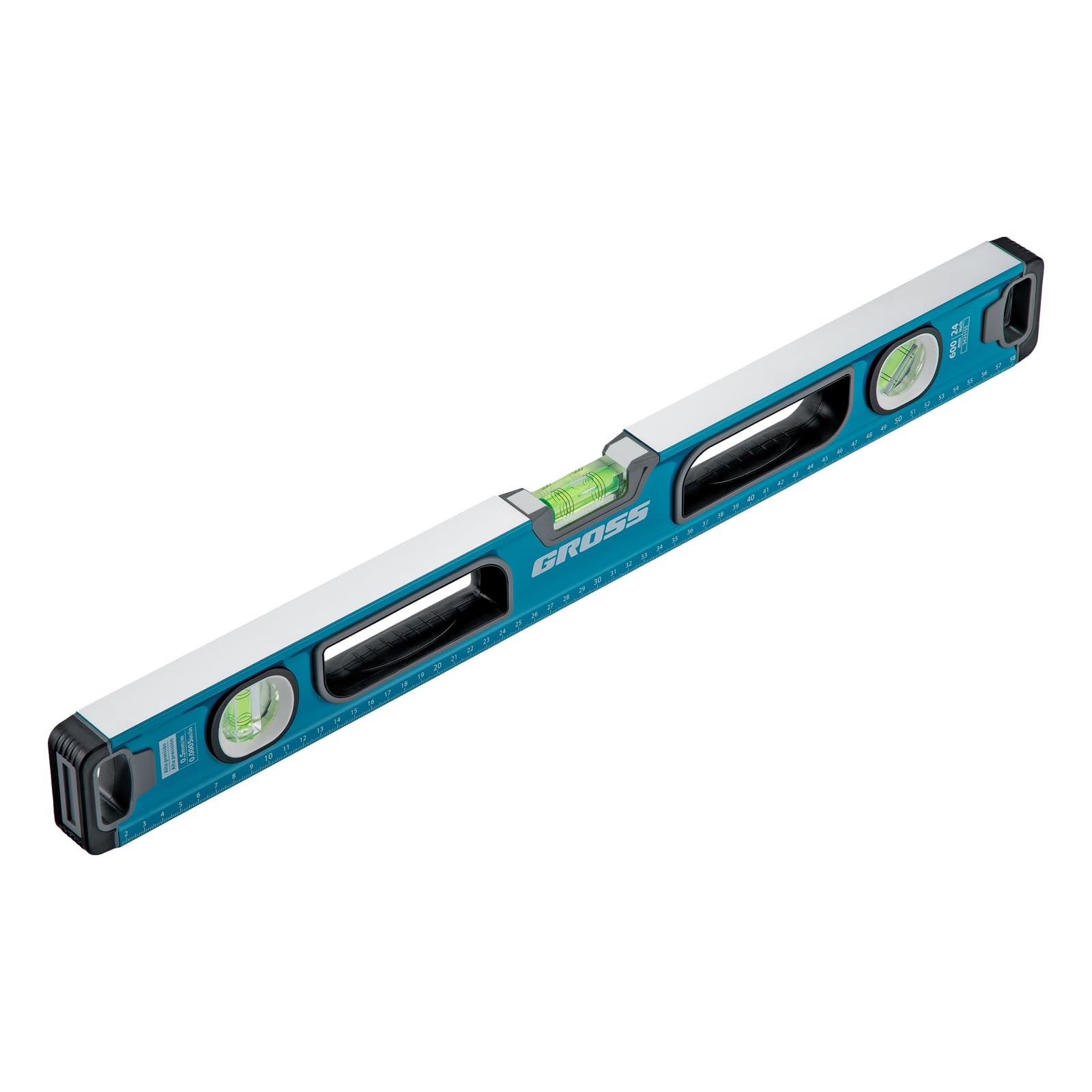 Gross Nível de Alumínio Magnético 24" (60 cm) com 3 Bolhas