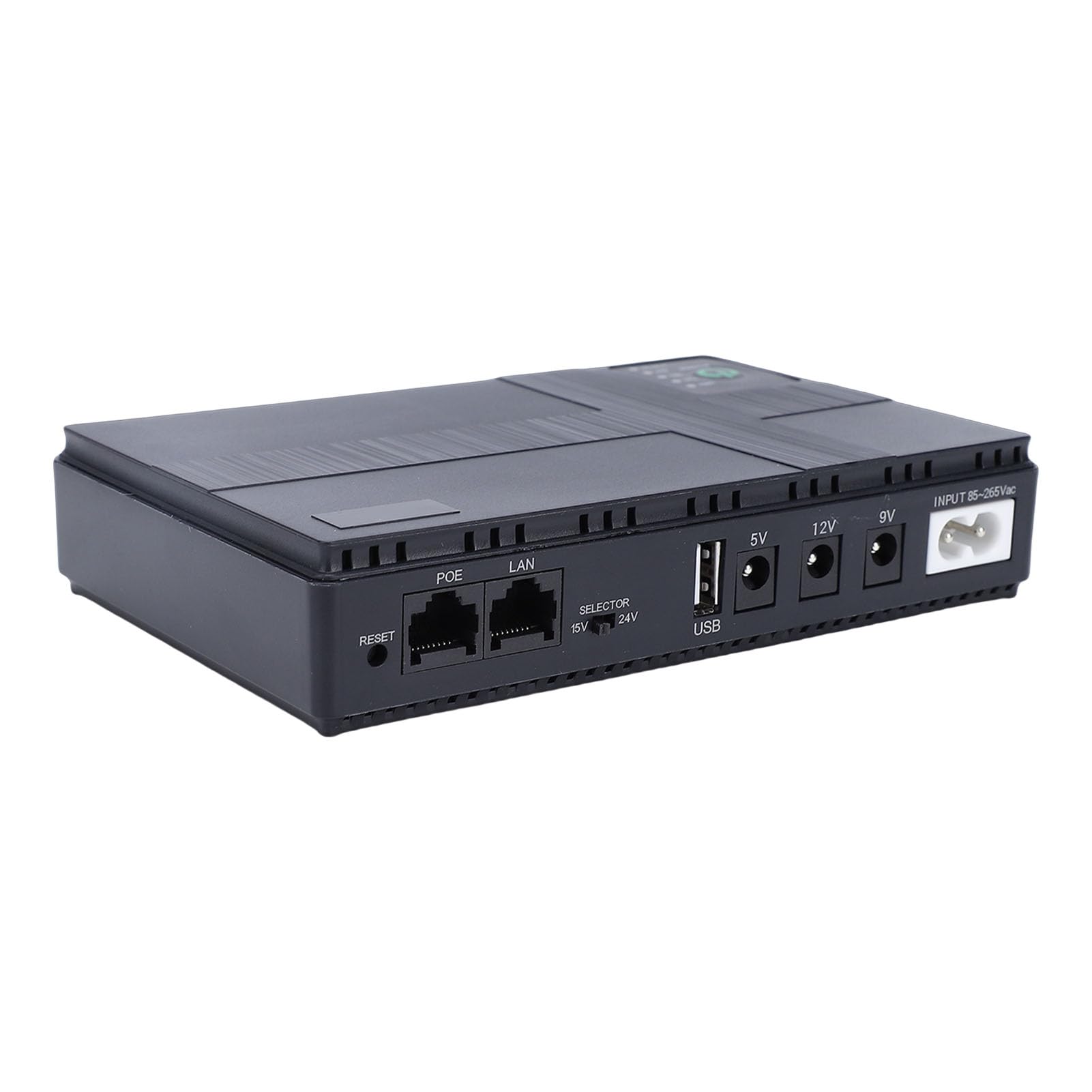 Zopsc UPS Bateria Backup 8800mAh Fonte de Alimentação Ininterrupta USB-C Saída DC Com POE LAN para Modem Roteador WiFi, UPS Pequeno para Home Office (Plugue UE)