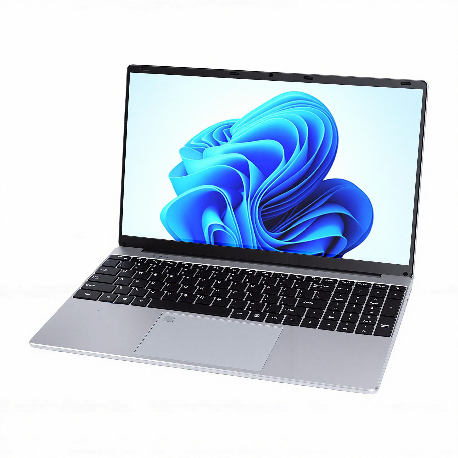 ASHATA Laptop de 15,6 Polegadas, Computador Laptop Ultrafino 2K FHD, Notebook Wifi DDR4 8GB SSD 256GB Com Teclado Numérico Desbloqueio de Impressão Digital, Negócios de Estudante para (US)