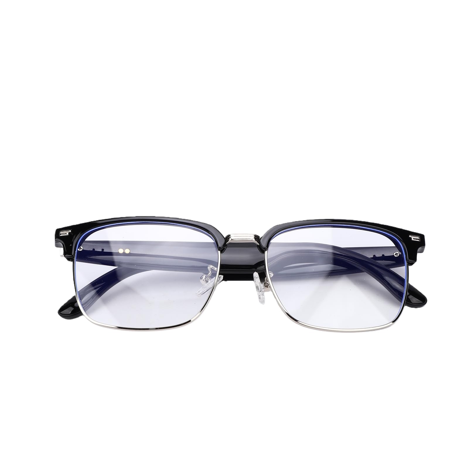 Cosiki AI Smart Glasses Bluetooth 5.4 Proteção contra Luz Tradução Em Tempo Real Óculos Inteligentes para Comunicação Multilíngue Adequado para Viajantes Nylon/Prata