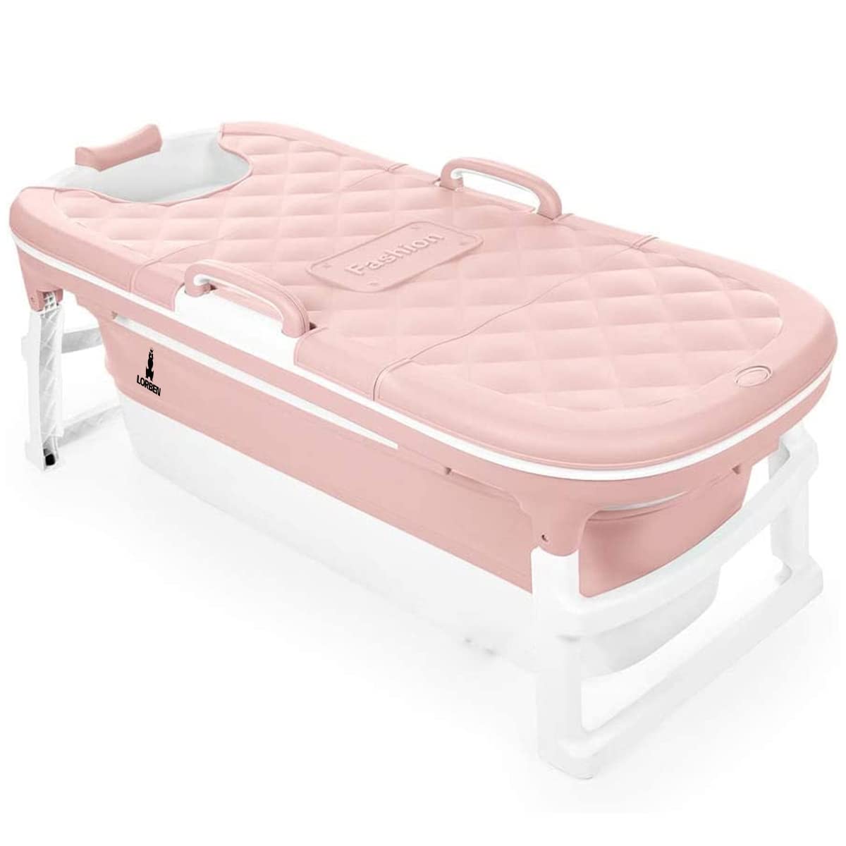 Banheira Dobrável Ofurô Lorben Extra Grande Desmontável 260 Litros GT6020 (Rosa)