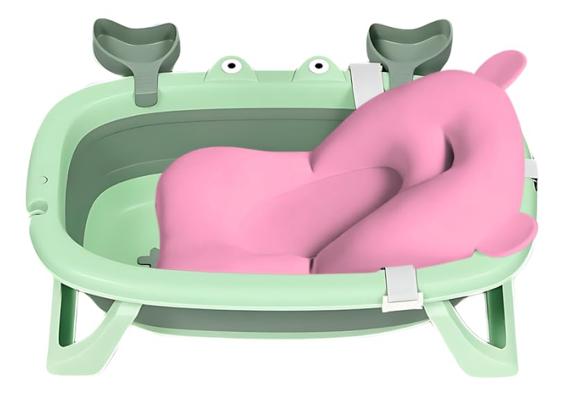 Banheira De Bebê Ofurô Dobrável Com Cama Flutuante Inclusa