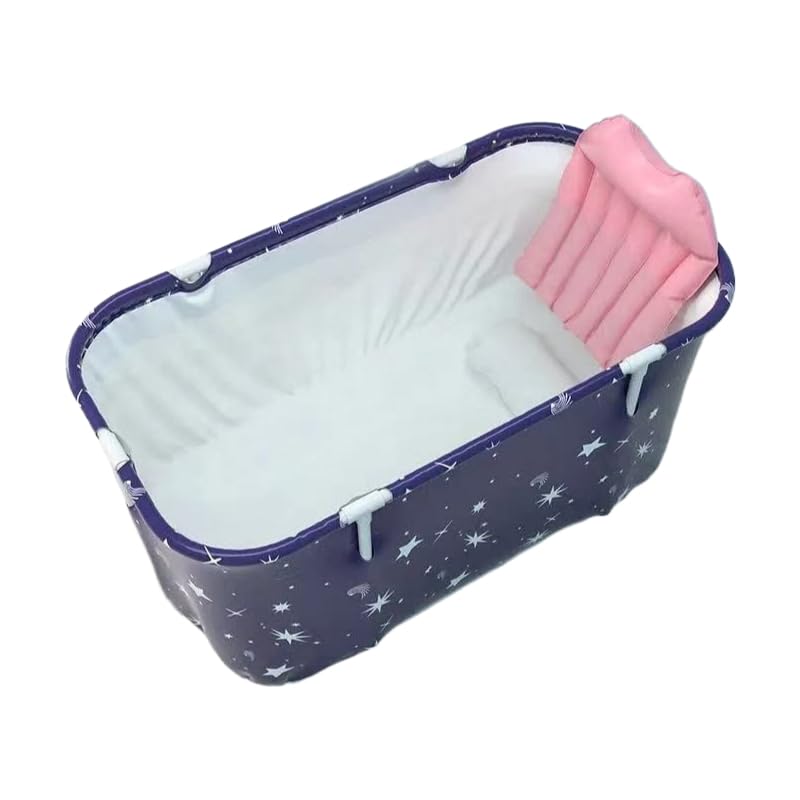 Banheira Ofurô Adulto Dobrável Portátil Retangular de PVC comEncosto InflávelPerfeita para Relaxamento em Qualquer Lugar