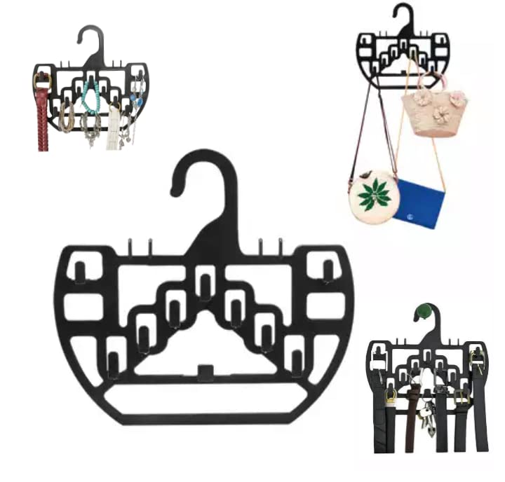 Cabide Multiuso Pendura Tudo, Colares, Bolsas, Cachecol, Cintos e Gravatas