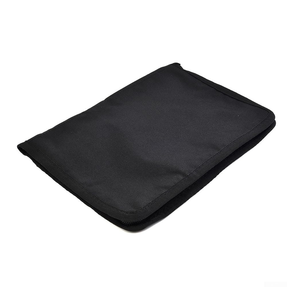 Solução organizadora de porta-luvas para carro, pano Oxford 600D com bolso com zíper e laço elástico para acesso conveniente a itens importantes