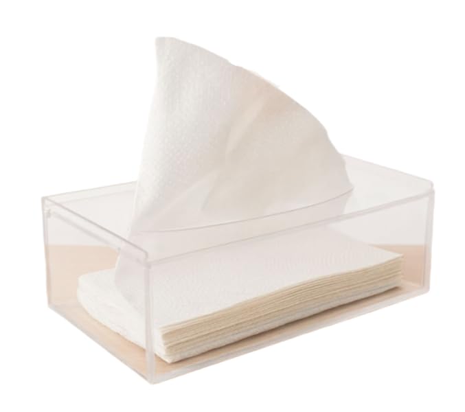 Organizador Articulado Caixa Porta Luvas Máscaras Toucas 21,1x12,1x7,1cm para Entrada de Casa e Ambientes Domésticos(1 Com Furo)