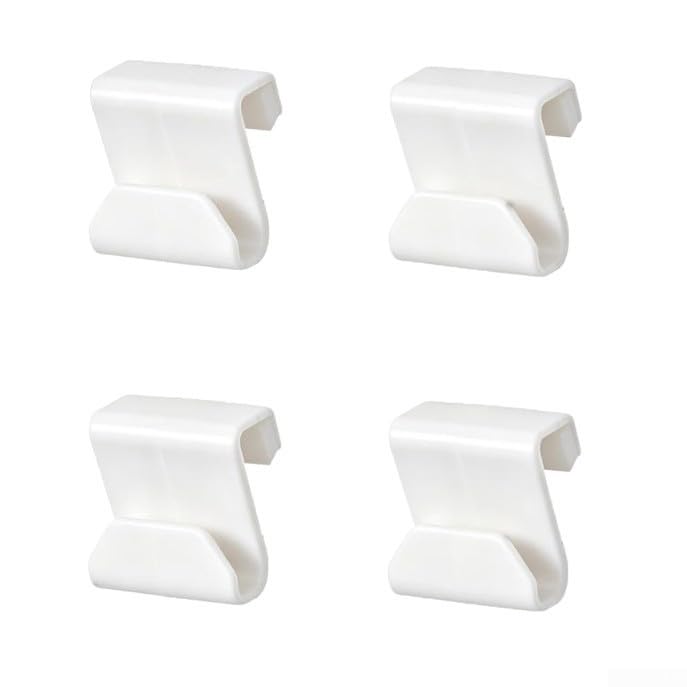 Gancho Porta-Luvas Carro 4Pcs ABS Organizador(White) | 4 peças, material ABS , instalação rápida, organiza bolsas e , mantém carro limpo