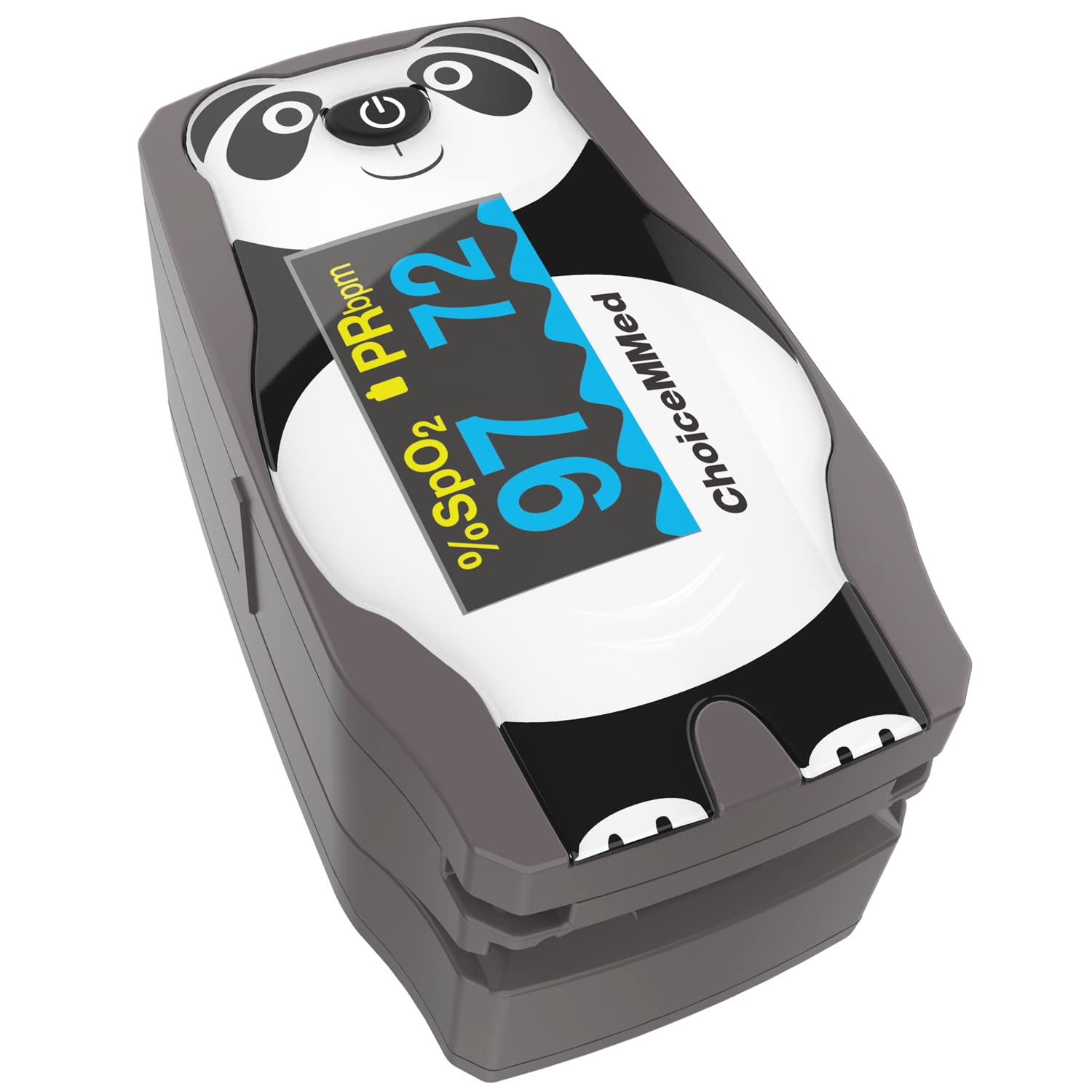 ChoiceMMed Oxímetro de pulso de dedo preto – Monitor de saturação de oxigênio no sangue, ótimo como oxímetro de pulso SPO2 – Sensor portátil de oxigênio com baterias incluídas – Monitor de saturação de O2 com bolsa de transporte